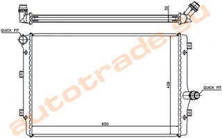 Радиатор основной Seat Toledo Новосибирск