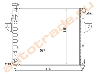 Радиатор основной Jeep Grand Cherokee Новосибирск