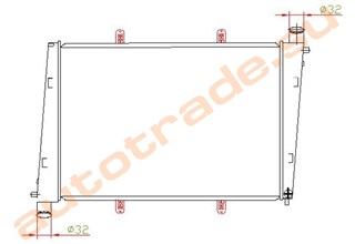 Радиатор основной Volvo S40 Новосибирск