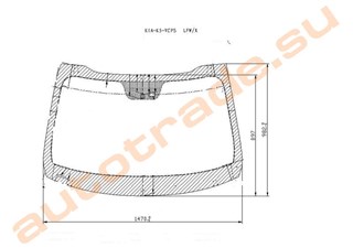 Стекло KIA K Новосибирск