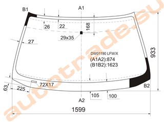 Стекло Ford Thunderbird Иркутск