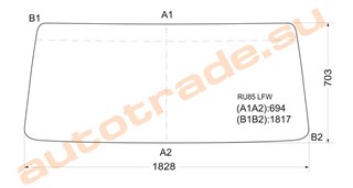 Стекло Toyota Hiace Truck Иркутск