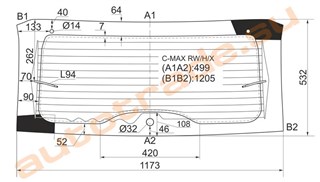 Стекло Ford C-max Красноярск