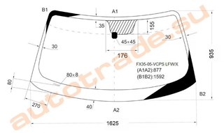 Стекло Infiniti FX35 Красноярск