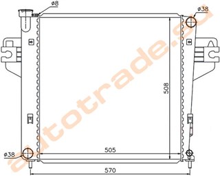Радиатор основной Jeep Cherokee Владивосток