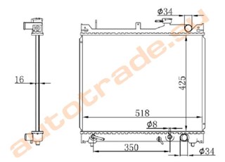 Радиатор основной Suzuki Vitara Иркутск