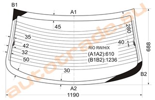 Стекло KIA Rio Иркутск