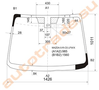 Стекло Mazda 5 Владивосток