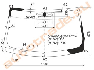Стекло Renault Kangoo Иркутск