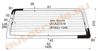 Стекло Mazda Efini MPV Улан-Удэ