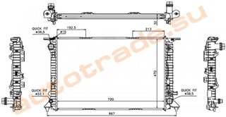 Радиатор основной Audi A5 Владивосток
