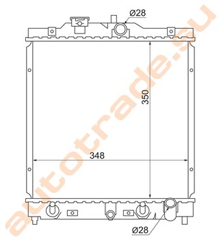 Радиатор основной Honda Capa Владивосток