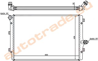 Радиатор основной Seat Toledo Красноярск