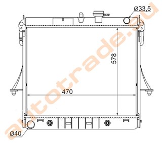 Радиатор основной Hummer H3 Новосибирск