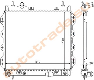Радиатор основной Chrysler Pt Cruiser Красноярск