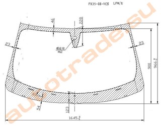 Стекло Infiniti FX37 Владивосток