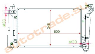 Радиатор основной Toyota Corolla Runx Улан-Удэ