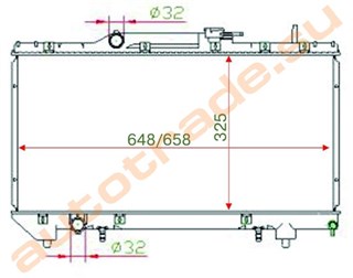 Радиатор основной Toyota Carina Владивосток