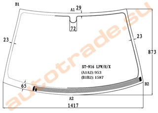 Стекло Nissan Almera Красноярск