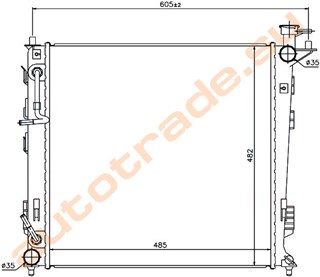 Радиатор основной Hyundai Ix35 Владивосток