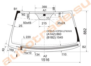 Стекло KIA Opirus Новосибирск