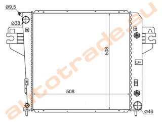 Радиатор основной Jeep Cherokee Иркутск