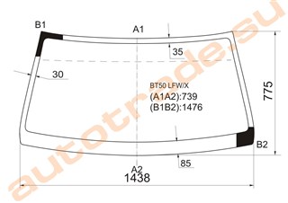 Стекло Mazda BT-50 Иркутск