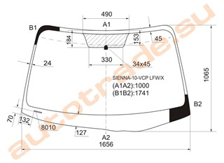 Стекло Toyota Sienna Новосибирск