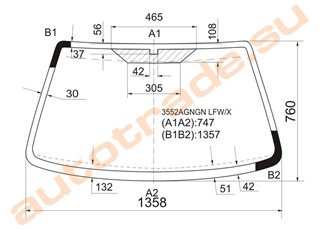 Стекло Mazda 121 Иркутск