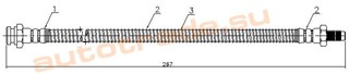 Шланг тормозной Mitsubishi Eclipse Красноярск