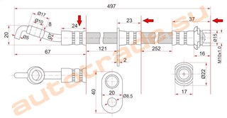 Шланг тормозной Daihatsu Sirion Иркутск