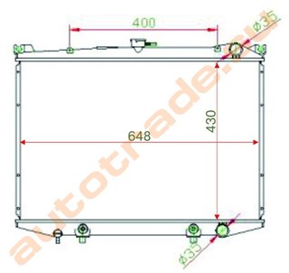 Радиатор основной Nissan Terrano II Иркутск