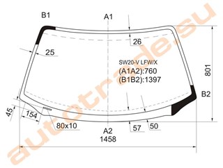 Стекло Toyota MR-2 Иркутск