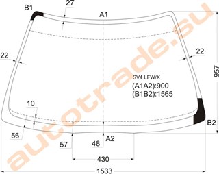 Стекло Honda Accord Aerodeck Новосибирск