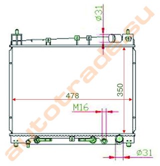Радиатор основной Toyota Echo Улан-Удэ