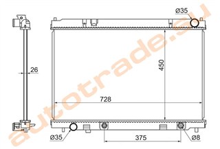 Радиатор основной Infiniti M35 Красноярск