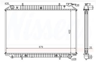 Радиатор основной Nissan Vanette Serena Новосибирск