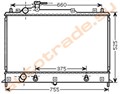 Радиатор основной для Mazda CX-7