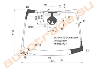 Стекло Opel Zafira Иркутск