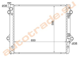 Радиатор основной Toyota Surf Владивосток
