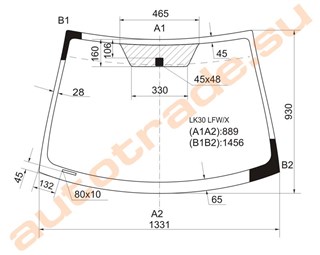 Стекло Toyota Yaris Новосибирск