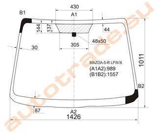 Стекло Mazda 5 Улан-Удэ